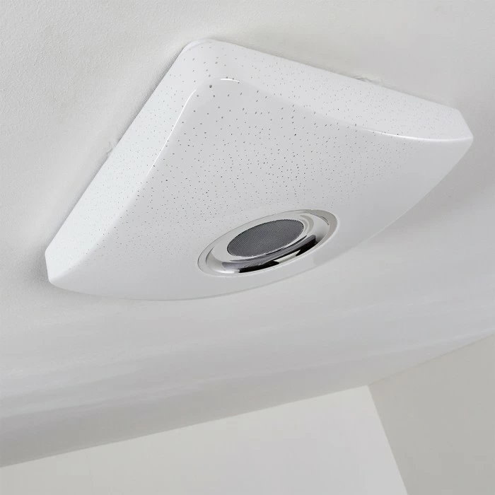 Hofstein Lovisa Deckenleuchte LED Chrom, Weiß, 1-flammig, Fernbedienung, Farbwechsler 17 Hofstein Lovisa Deckenleuchte LED Chrom, Weiß, 1-flammig, Fernbedienung, Farbwechsler – Bild 17