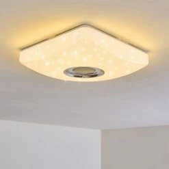 Hofstein Lovisa Deckenleuchte LED Chrom, Weiß, 1-flammig, Fernbedienung, Farbwechsler 31 Hofstein Lovisa Deckenleuchte LED Chrom, Weiß, 1-flammig, Fernbedienung, Farbwechsler -LED Leuchten Verkäufe lovisa deckenleuchte h3271735 do2 4