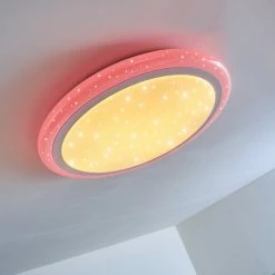 Hofstein Lowell Deckenleuchte LED Weiß, 2-flammig, Fernbedienung, Farbwechsler -LED Leuchten Verkäufe lowell deckenleuchte h3110003 do1 8