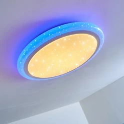 Hofstein Lowell Deckenleuchte LED Weiß, 2-flammig, Fernbedienung, Farbwechsler -LED Leuchten Verkäufe lowell deckenleuchte h3110003 do1 9