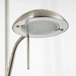 Hofstein Lucca Deckenfluter LED Edelstahl, 2-flammig -LED Leuchten Verkäufe lucca deckenfluter 5804bs 17