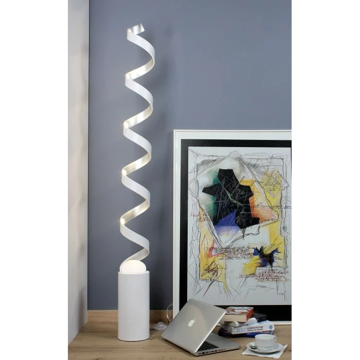 Luce Design HELIX Stehlampe LED Silber, Weiß, 1-flammig 1 Luce Design HELIX Stehlampe LED Silber, Weiß, 1-flammig