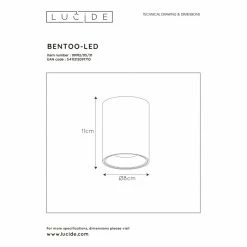 Lucide BENTOO-LED Downlight Weiß, 1-flammig -LED Leuchten Verkäufe lucide bentoo led downlight 09912 05 31 3
