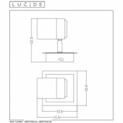 Lucide LENNERT Deckenleuchte LED Chrom, 1-flammig -LED Leuchten Verkäufe lucide lennert deckenleuchte 26957 05 12 3