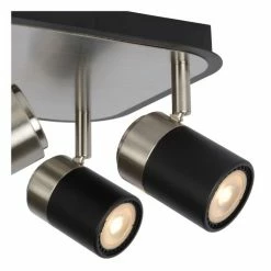 Lucide LENNERT Deckenleuchte LED Schwarz, 4-flammig 6 Lucide LENNERT Deckenleuchte LED Schwarz, 4-flammig -LED Leuchten Verkäufe lucide lennert deckenleuchte 26957 20 30 2
