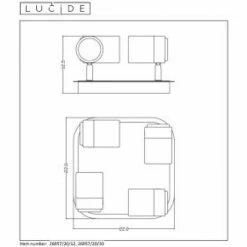Lucide LENNERT Deckenleuchte LED Schwarz, 4-flammig 7 Lucide LENNERT Deckenleuchte LED Schwarz, 4-flammig -LED Leuchten Verkäufe lucide lennert deckenleuchte 26957 20 30 3