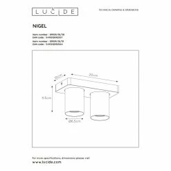 Lucide LENNERT Deckenspot LED Schwarz, 2-flammig 13 Lucide LENNERT Deckenspot LED Schwarz, 2-flammig -LED Leuchten Verkäufe lucide lennert deckenspot 26958 10 30 6