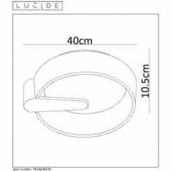 Lucide MIAMI Deckenleuchte LED Schwarz, 1-flammig -LED Leuchten Verkäufe lucide miami deckenleuchte 74106 40 30 2