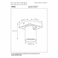 Lucide NIGEL Deckenleuchte LED Messing, Gold, 1-flammig -LED Leuchten Verkäufe lucide nigel deckenleuchte 09929 05 02 4