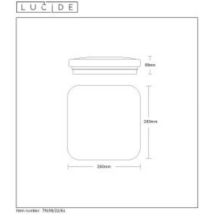 Lucide OTIS Deckenleuchte LED Weiß, 1-flammig 5 Lucide OTIS Deckenleuchte LED Weiß, 1-flammig – Bild 5
