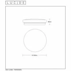 Lucide OTIS Deckenleuchte LED Weiß, 1-flammig -LED Leuchten Verkäufe lucide otis deckenleuchte 79199 26 61 4