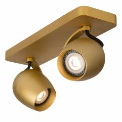 Lucide PRESTON Deckenstrahler LED Messing, Gold, 2-flammig