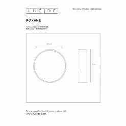 Lucide ROXANE Deckenleuchte LED Anthrazit, 1-flammig 7 Lucide ROXANE Deckenleuchte LED Anthrazit, 1-flammig -LED Leuchten Verkäufe lucide roxane deckenleuchte 27815 10 29 3