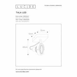Lucide TALA Deckenstrahler LED Schwarz, 1-flammig -LED Leuchten Verkäufe lucide tala deckenstrahler 31931 12 30 4