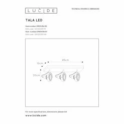 Lucide TALA Deckenstrahler LED Schwarz, 3-flammig 13 Lucide TALA Deckenstrahler LED Schwarz, 3-flammig -LED Leuchten Verkäufe lucide tala deckenstrahler 31931 36 30 6