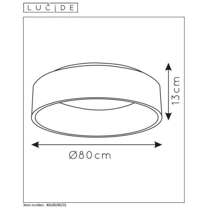 Lucide TALOWE Deckenleuchte LED Weiß, 1-flammig 4 Lucide TALOWE Deckenleuchte LED Weiß, 1-flammig – Bild 4
