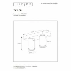 Lucide TAYLOR Deckenstrahler LED Weiß, 2-flammig 15 Lucide TAYLOR Deckenstrahler LED Weiß, 2-flammig -LED Leuchten Verkäufe lucide taylor deckenstrahler 09930 10 31 7