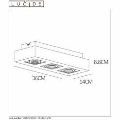 Lucide XIRAX Deckenleuchte LED Weiß, 3-flammig -LED Leuchten Verkäufe lucide xirax deckenleuchte 09119 16 31 6
