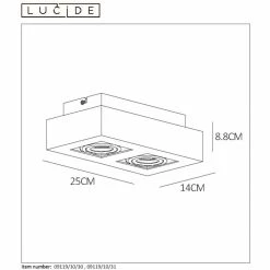Lucide XIRAX Deckenspot LED Schwarz, 2-flammig -LED Leuchten Verkäufe lucide xirax deckenspot 09119 11 30 6