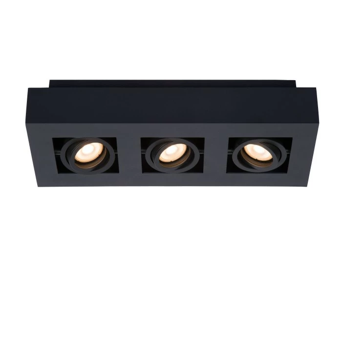 Lucide XIRAX Deckenspot LED Schwarz, 3-flammig 2 Lucide XIRAX Deckenspot LED Schwarz, 3-flammig – Bild 2