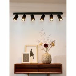 Lucide XYRUS Deckenspot LED Schwarz, 6-flammig