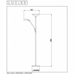 Lucide ZENITH Deckenfluter LED Schwarz, 1-flammig 15 Lucide ZENITH Deckenfluter LED Schwarz, 1-flammig -LED Leuchten Verkäufe lucide zenith deckenfluter 19791 24 30 7