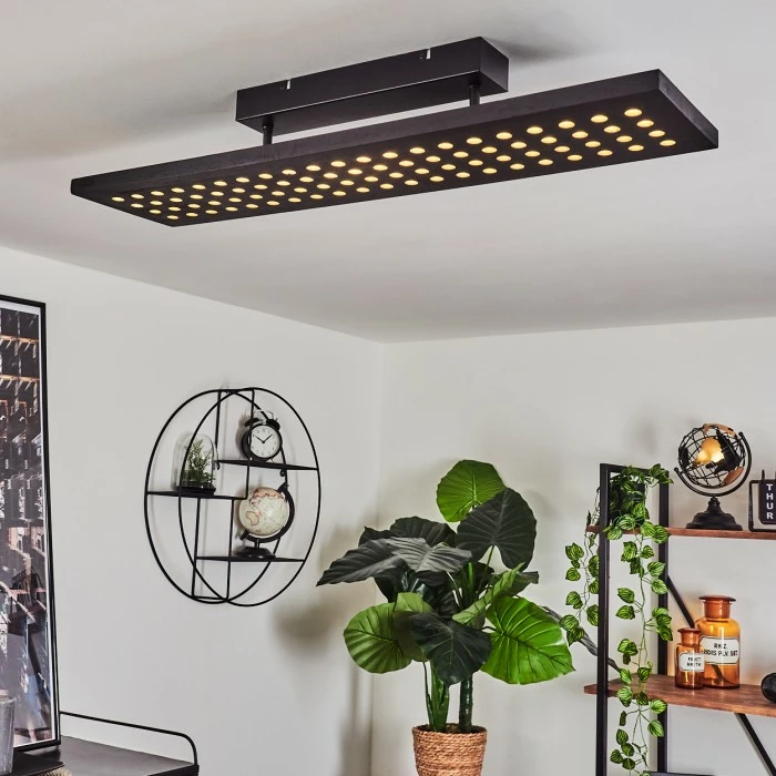 Hofstein Luturula Deckenleuchte LED Schwarz, 1-flammig 9 Hofstein Luturula Deckenleuchte LED Schwarz, 1-flammig – Bild 9