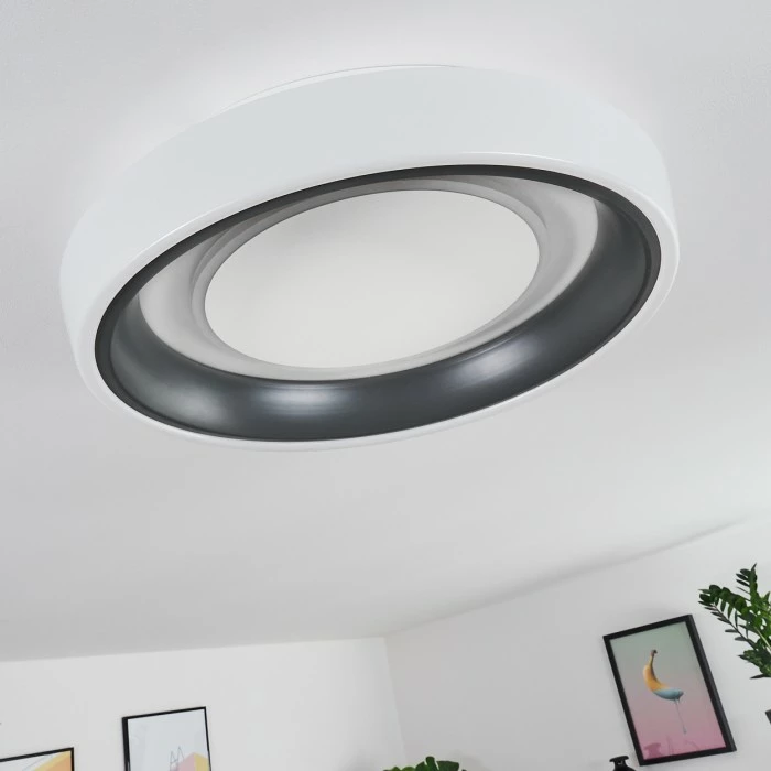 Hofstein Mackay Deckenleuchte LED Anthrazit, Weiß, 1-flammig 15 Hofstein Mackay Deckenleuchte LED Anthrazit, Weiß, 1-flammig – Bild 15