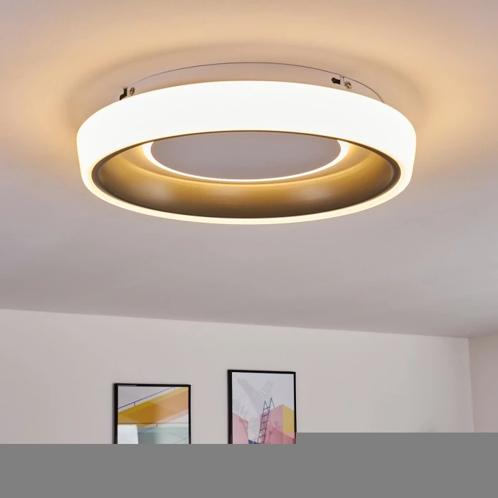 Hofstein Mackay Deckenleuchte LED Anthrazit, Weiß, 1-flammig 16 Hofstein Mackay Deckenleuchte LED Anthrazit, Weiß, 1-flammig – Bild 16