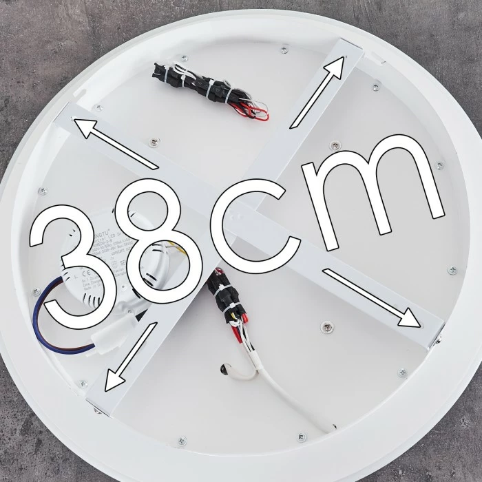 Hofstein Mackay Deckenleuchte LED Anthrazit, Weiß, 1-flammig 4 Hofstein Mackay Deckenleuchte LED Anthrazit, Weiß, 1-flammig – Bild 4