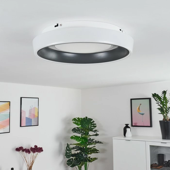 Hofstein Mackay Deckenleuchte LED Anthrazit, Weiß, 1-flammig 10 Hofstein Mackay Deckenleuchte LED Anthrazit, Weiß, 1-flammig – Bild 10