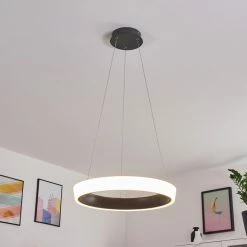 Hofstein Mackay Deckenleuchte LED Anthrazit, Weiß, 1-flammig, Fernbedienung -LED Leuchten Verkäufe mackay deckenleuchte h3326251 14