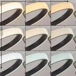 Hofstein Mackay Deckenleuchte LED Anthrazit, Weiß, 1-flammig, Fernbedienung -LED Leuchten Verkäufe mackay deckenleuchte h3326251 5