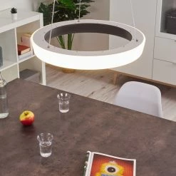 Hofstein Mackay Deckenleuchte LED Anthrazit, Weiß, 1-flammig, Fernbedienung -LED Leuchten Verkäufe mackay deckenleuchte h3326251 7