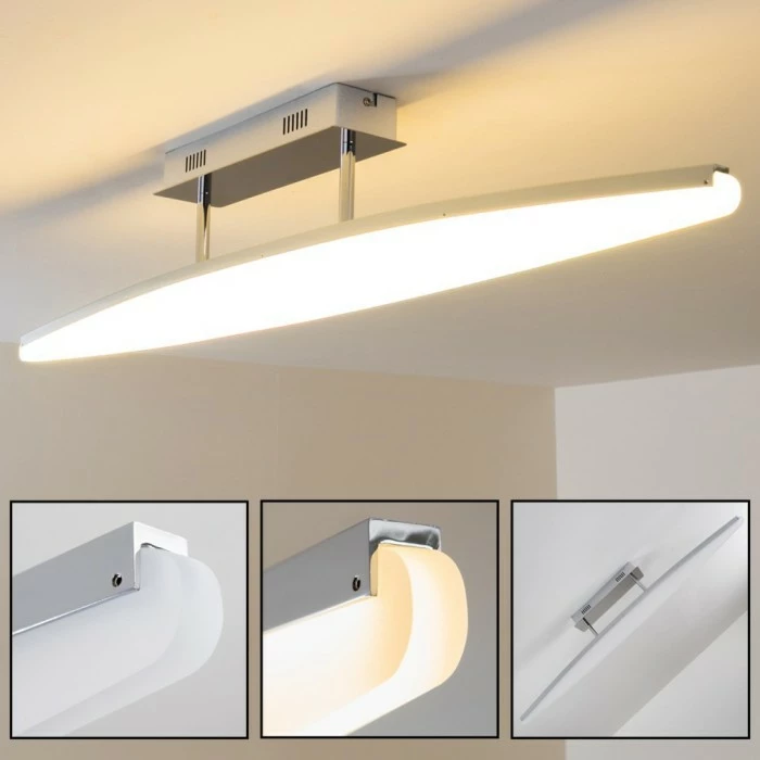 Brilliant Leuchten Madoc Deckenleuchte LED Chrom, 1-flammig 1 Brilliant Leuchten Madoc Deckenleuchte LED Chrom, 1-flammig