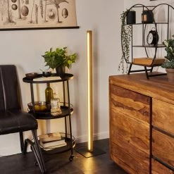 Hofstein Madou Stehleuchte LED Schwarz, Naturfarben, 1-flammig -LED Leuchten Verkäufe madou stehleuchte h3445938 10