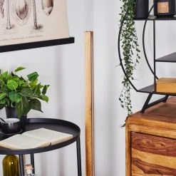 Hofstein Madou Stehleuchte LED Schwarz, Naturfarben, 1-flammig -LED Leuchten Verkäufe madou stehleuchte h3445938 11