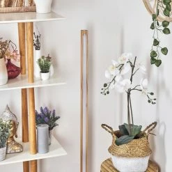 Hofstein Madou Stehleuchte LED Weiß, Holz hell, 1-flammig -LED Leuchten Verkäufe madou stehleuchte h3564561 4