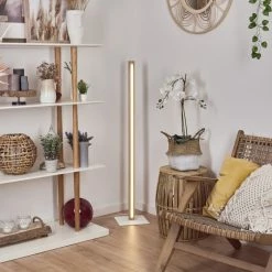 Hofstein Madou Stehleuchte LED Weiß, Holz hell, 1-flammig -LED Leuchten Verkäufe madou stehleuchte h3564561 6