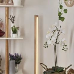 Hofstein Madou Stehleuchte LED Weiß, Holz hell, 1-flammig -LED Leuchten Verkäufe madou stehleuchte h3564561 8