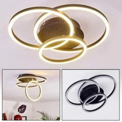 Hofstein Malanie Deckenleuchte LED Schwarz, 1-flammig