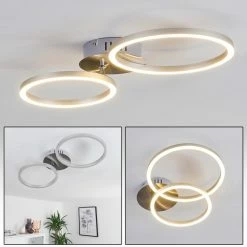 Hofstein Malanje Deckenleuchte LED Nickel-Matt, 2-flammig