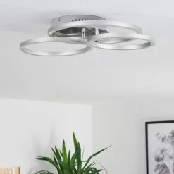 Hofstein Malanje Deckenleuchte LED Nickel-Matt, 3-flammig -LED Leuchten Verkäufe malanje deckenleuchte h3374825 10