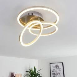 Hofstein Malanje Deckenleuchte LED Nickel-Matt, 3-flammig -LED Leuchten Verkäufe malanje deckenleuchte h3374825 15