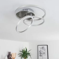 Hofstein Malanje Deckenleuchte LED Nickel-Matt, 3-flammig -LED Leuchten Verkäufe malanje deckenleuchte h3374825 5