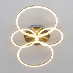 Hofstein Malanje Deckenleuchte LED Nickel-Matt, 4-flammig -LED Leuchten Verkäufe malanje deckenleuchte h3374849 10