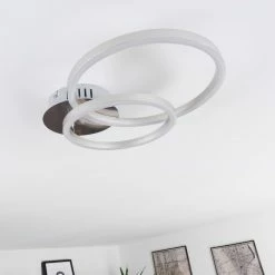 Hofstein Malanje Deckenleuchte LED Nickel-Matt, 2-flammig 20 Hofstein Malanje Deckenleuchte LED Nickel-Matt, 2-flammig -LED Leuchten Verkäufe malanje deckenleuchte h3381618 7