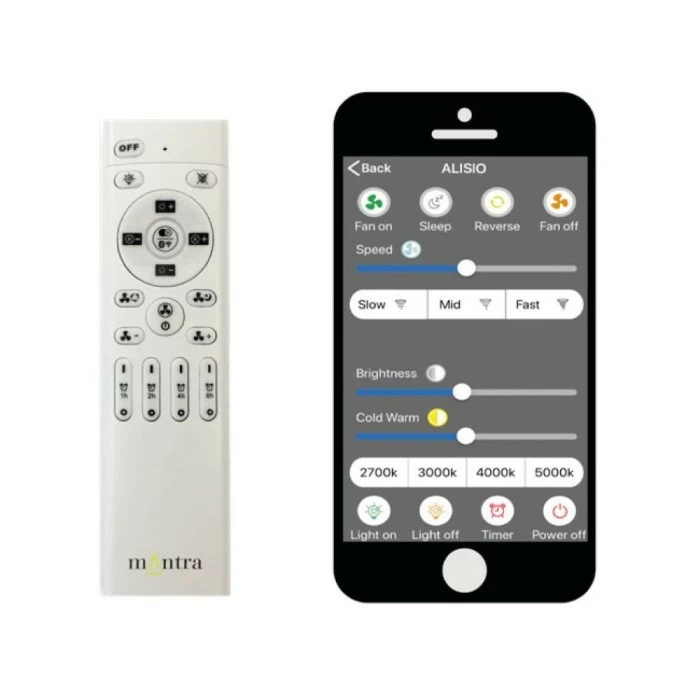 Mantra ALISIO Deckenventilator LED Weiß, 1-flammig, Fernbedienung 3 Mantra ALISIO Deckenventilator LED Weiß, 1-flammig, Fernbedienung – Bild 3