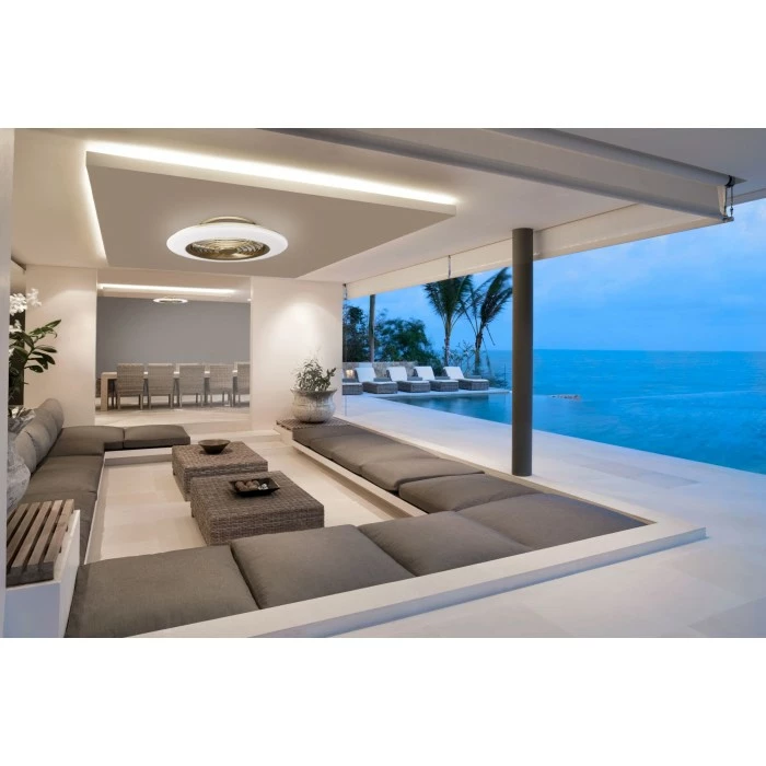 Mantra ALISIO Deckenventilator LED Messing, 1-flammig, Fernbedienung 1 Mantra ALISIO Deckenventilator LED Messing, 1-flammig, Fernbedienung