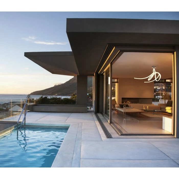 Mantra ARMONIA Deckenleuchte LED Chrom, Weiß, 1-flammig 2 Mantra ARMONIA Deckenleuchte LED Chrom, Weiß, 1-flammig – Bild 2